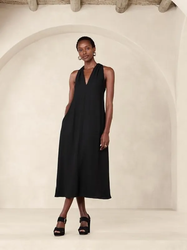 Juli Crepe Midi Dress sold by Banana Republic