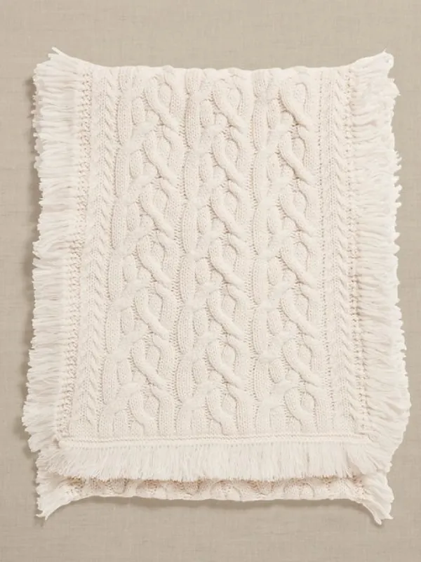 Chubut Cable Scarf sold by Banana Republic