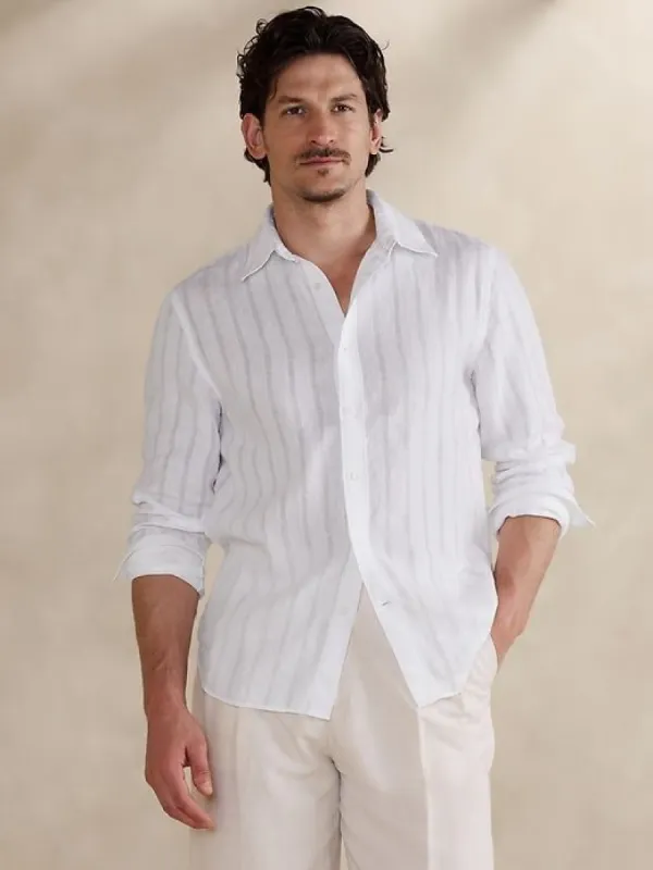 Castello Linen-Cotton Shirt sold by Banana Republic