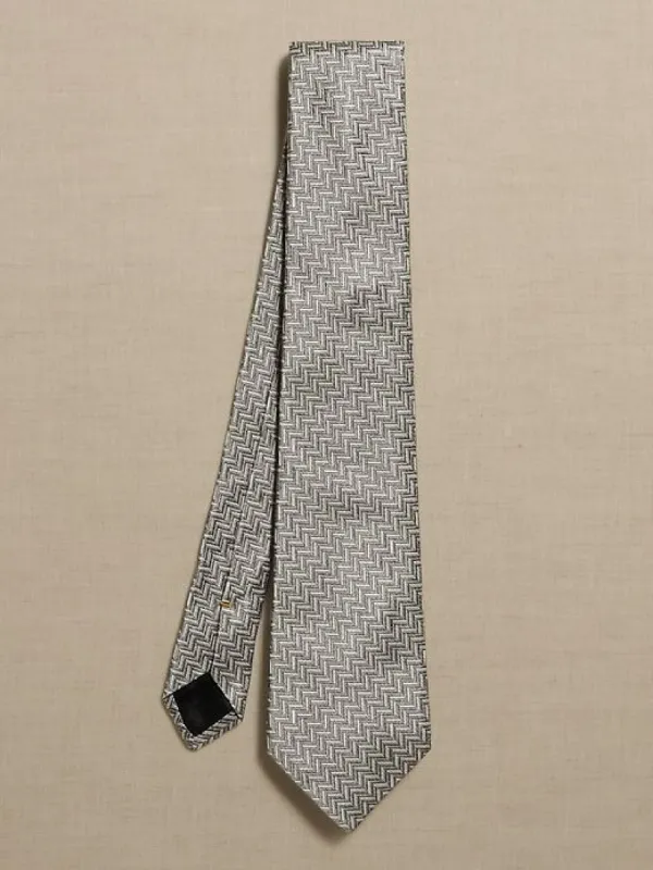 Tirmo Silk Herringbone Tie sold by Banana Republic