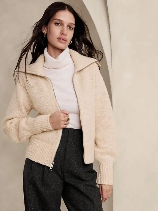Austral Wool Sweater Jacket sold by Banana Republic