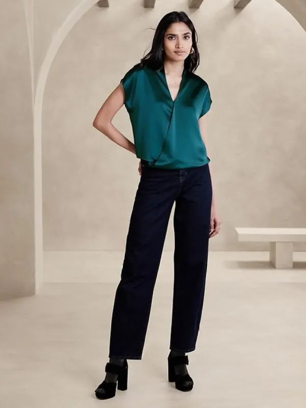 Poppy Satin Top sold by Banana Republic