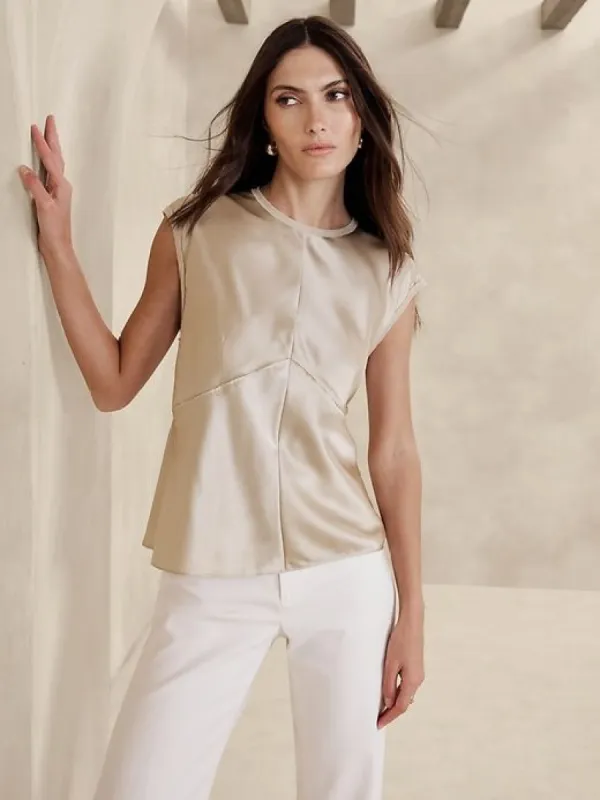 Claudette Silk Top sold by Banana Republic