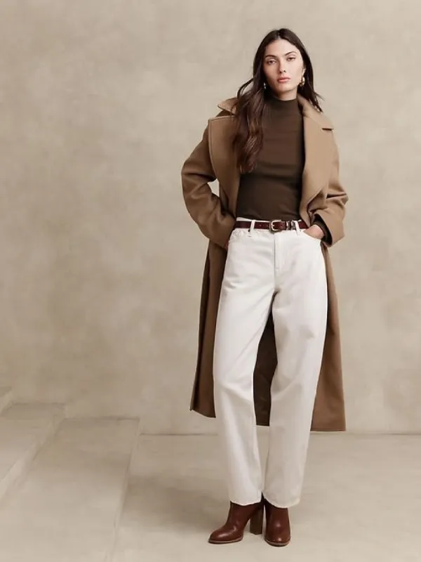 Refined Mock-Neck Top sold by Banana Republic