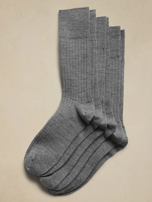 Breathe Merino Sock 3-Pack sold by Banana Republic