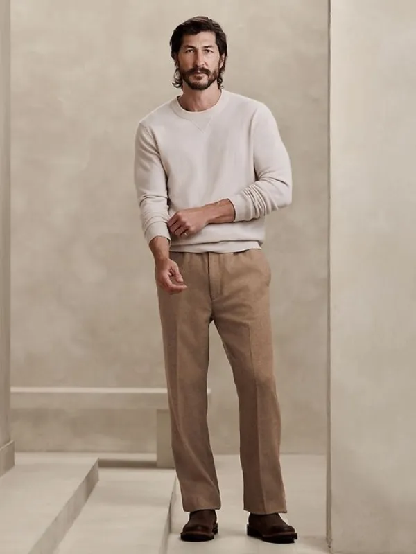 Salado Straight Italian Flannel Pant sold by Banana Republic