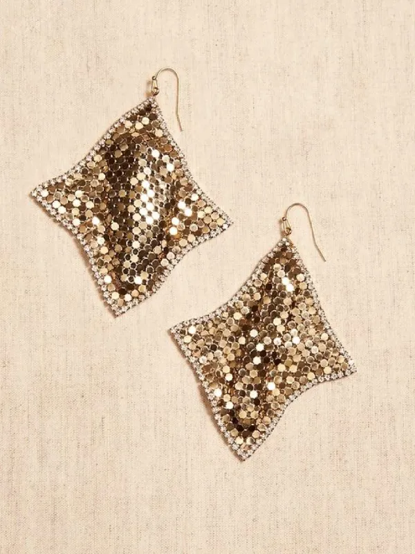 Crystal Mesh Earrings sold by Banana Republic