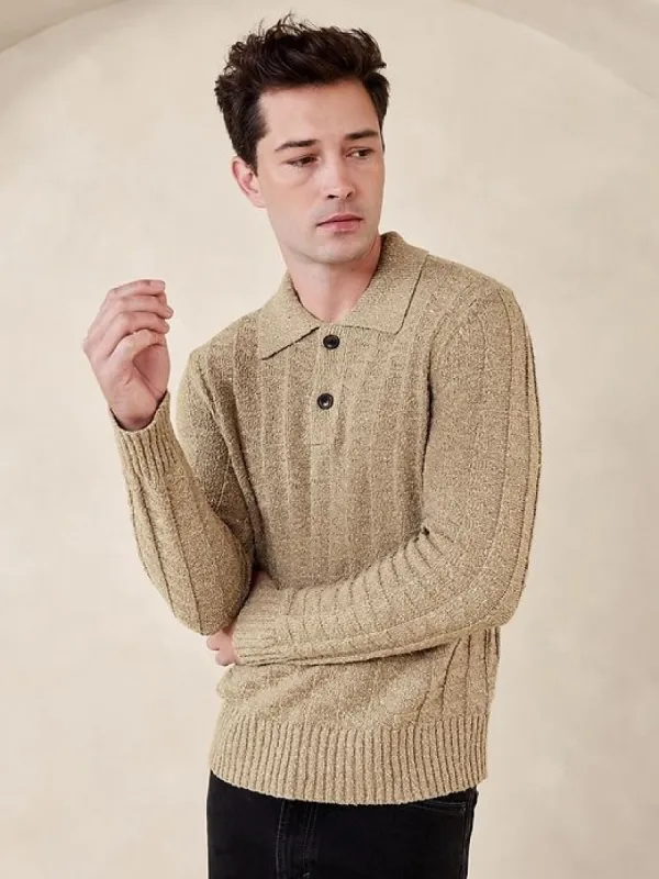 Palisades Cotton-Linen Sweater Polo sold by Banana Republic