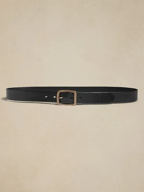 Upton Tumbled Leather Belt sold by Banana Republic