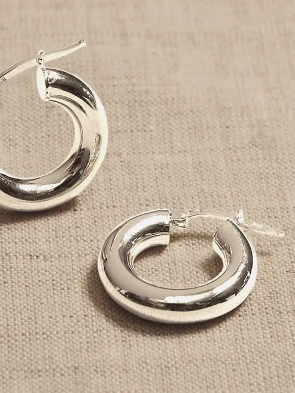 Ravena Mini Hoop Earrings | Aureus + Argent sold by Banana Republic