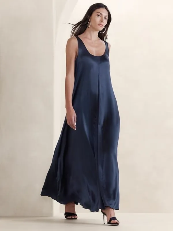 Serenade Silk Maxi Dress sold by Banana Republic