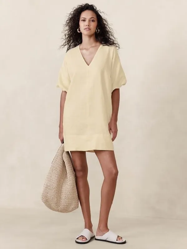 Livia Linen Mini Dress sold by Banana Republic