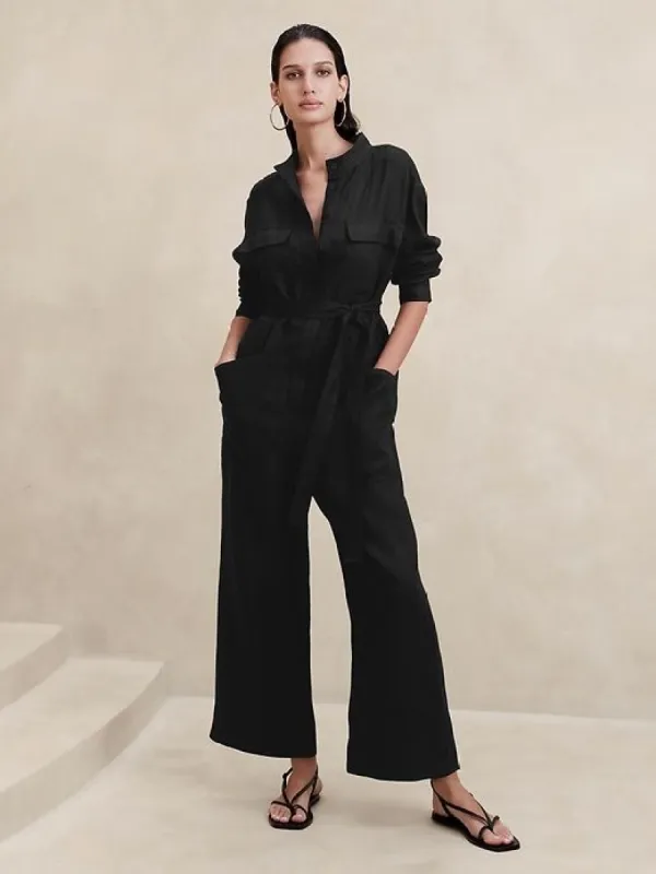 Lisa Linen Jumpsuit sold by Banana Republic