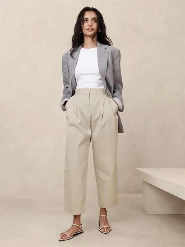 Avila Barrel-Leg Pant sold by Banana Republic
