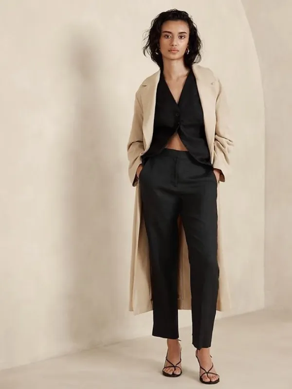 Lina Slim Linen Pant sold by Banana Republic