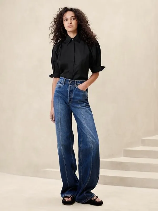 Livia Poplin Shirt sold by Banana Republic