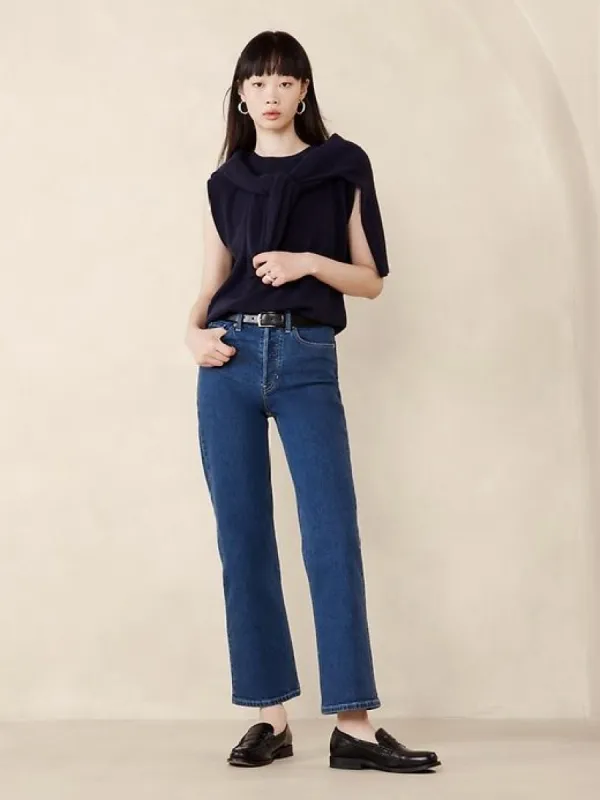 Ultra High-Rise Wide-Leg Crop Jean made by Banana Republic