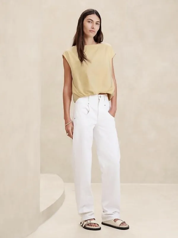 Aveline Cotton Top sold by Banana Republic