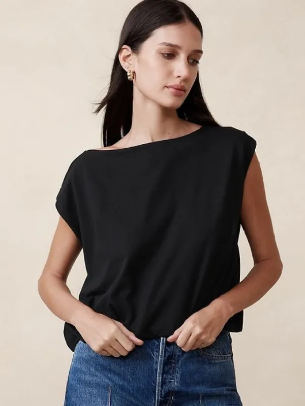 Aveline Cotton Top sold by Banana Republic
