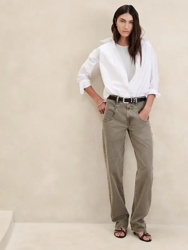 Ribbed Cap-Sleeve T-Shirt sold by Banana Republic