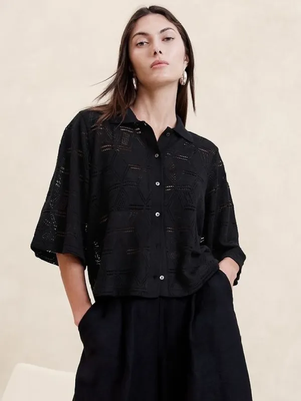 Lexia Knit Resort Shirt sold by Banana Republic