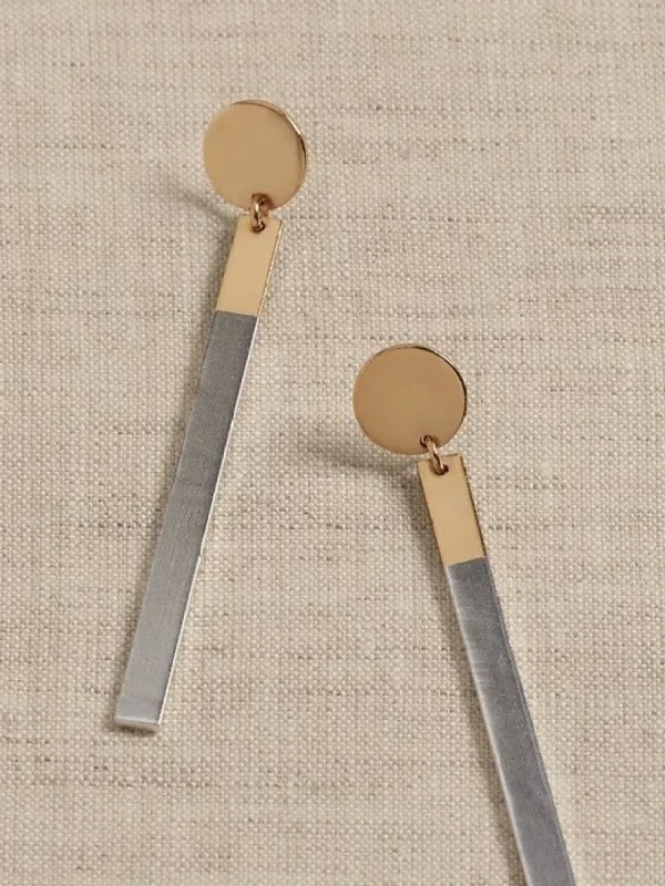 Lina Bar Dangle Earrings | Aureus + Argent sold by Banana Republic