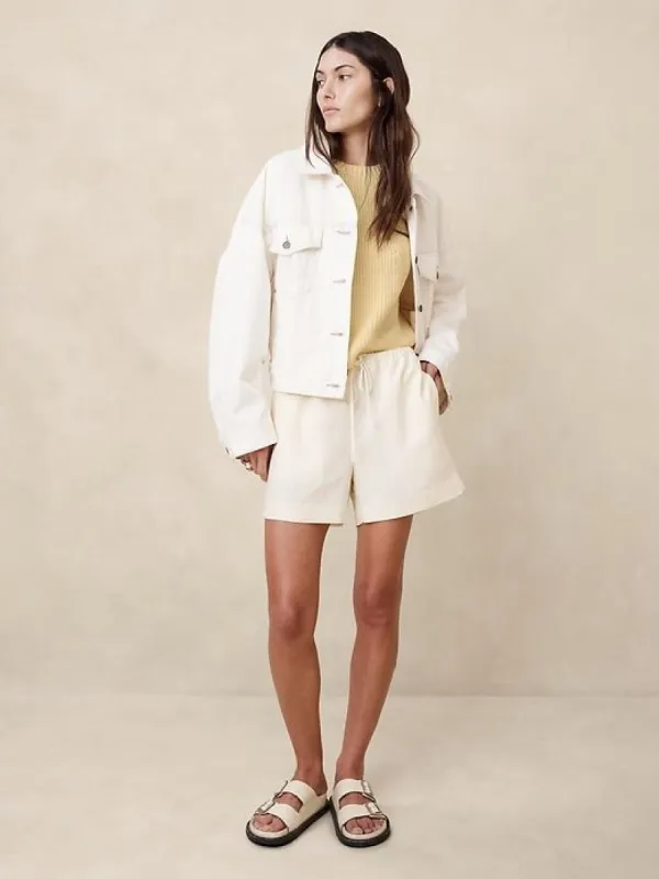 Julia Cotton Cropped Sweater Vest made by Banana Republic