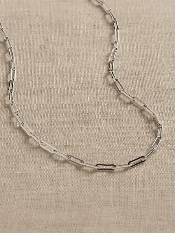 Ravena Paperclip Chain Necklace | Aureus + Argent sold by Banana Republic