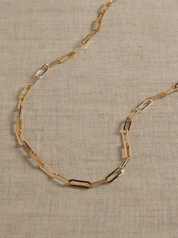 Ravena Paperclip Chain Necklace | Aureus + Argent sold by Banana Republic
