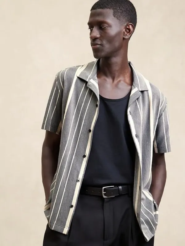 Luxury-Touch Pique Resort Shirt sold by Banana Republic