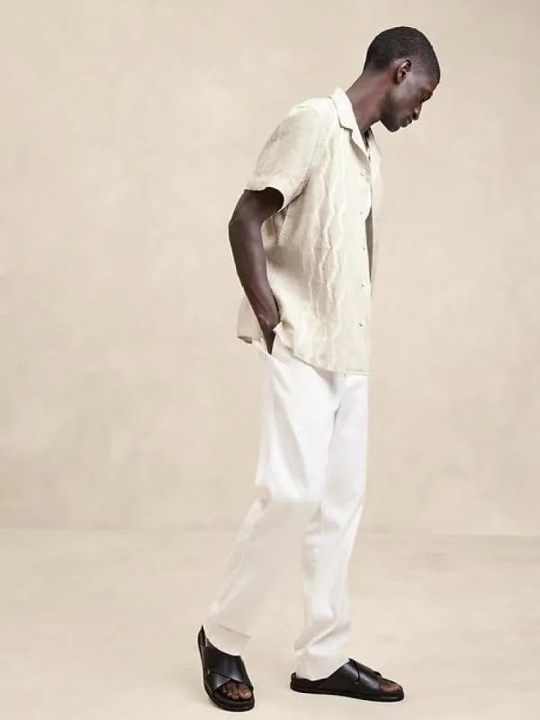 Embroidered Linen Resort Shirt sold by Banana Republic