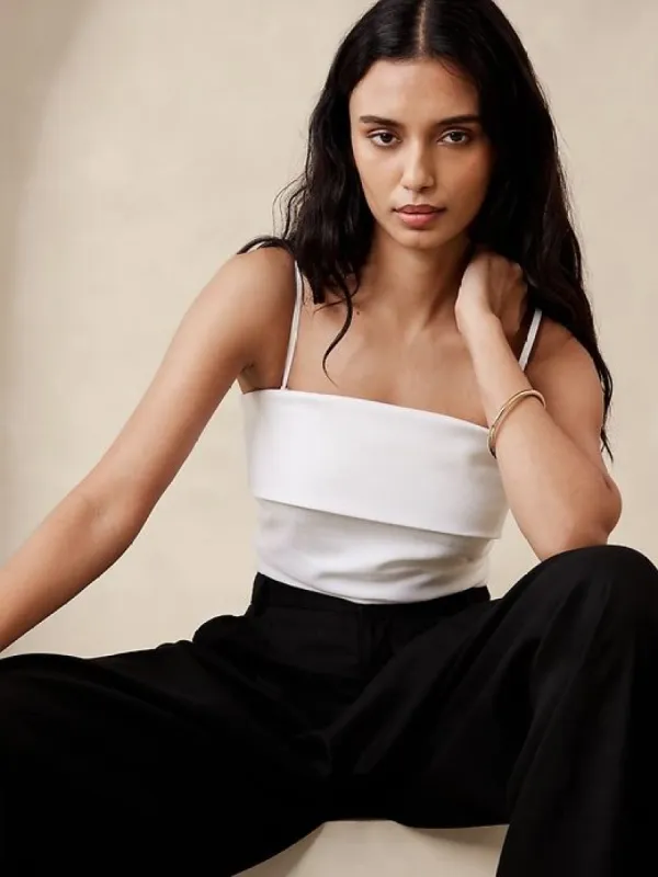 Strapless Linen Top sold by Banana Republic