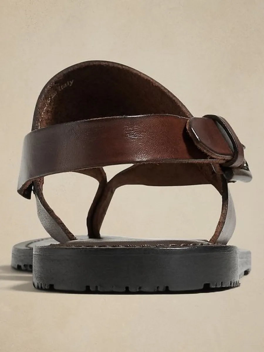 Italian Leather Tuscan Sandal | Crosby Square | Parallel display picture 1