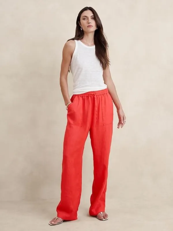 Linen Pull-On Pant sold by Banana Republic
