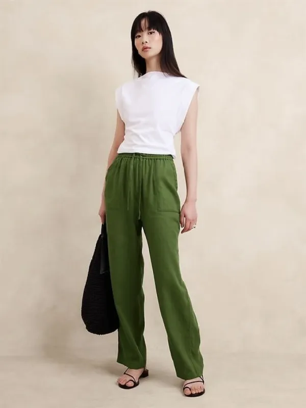 Linen Pull-On Pant sold by Banana Republic