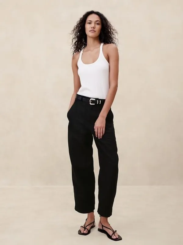 Mya Cotton-Linen Cargo Pant sold by Banana Republic