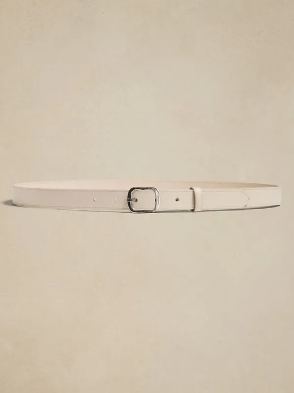 Flora Pebbled Leather Belt sold by Banana Republic