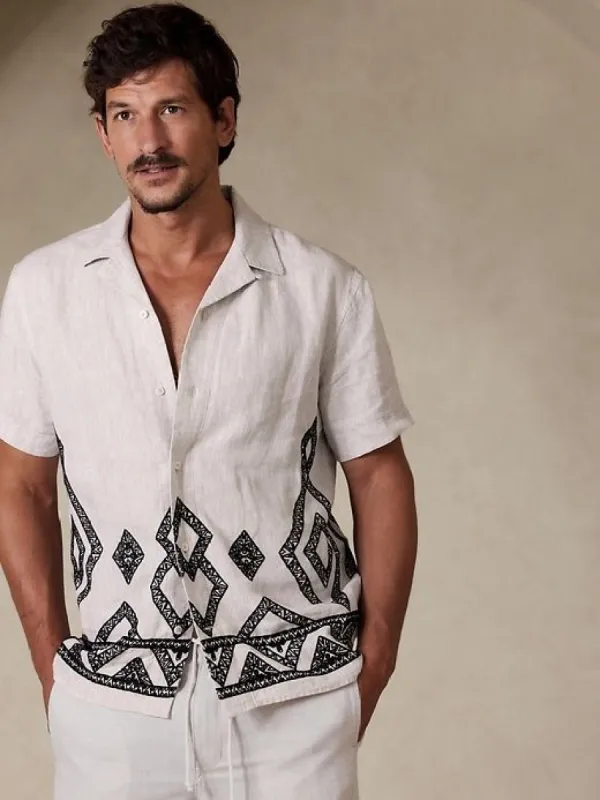 Pascal Linen Resort Shirt sold by Banana Republic