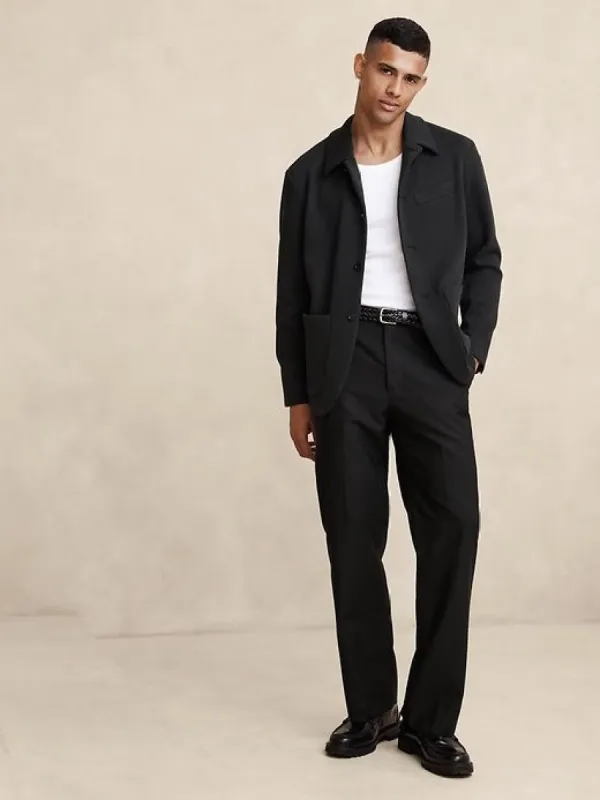 Gamboa Relaxed Pique Jacket sold by Banana Republic