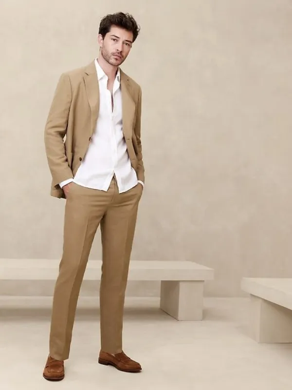 Ventana Italian Linen-Blend Suit Pant sold by Banana Republic