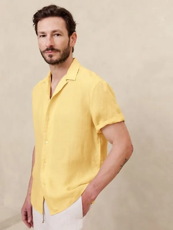 Castelleto Linen Resort Shirt sold by Banana Republic