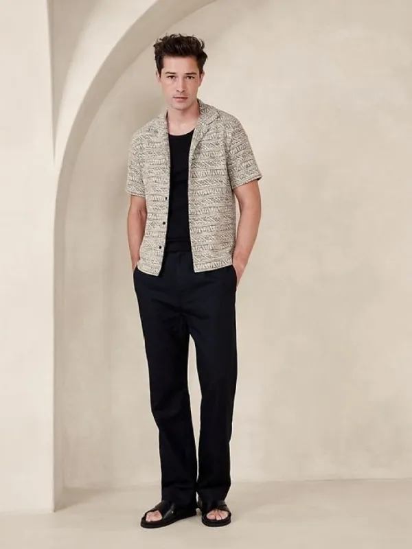 Salinas Jacquard Resort Shirt sold by Banana Republic