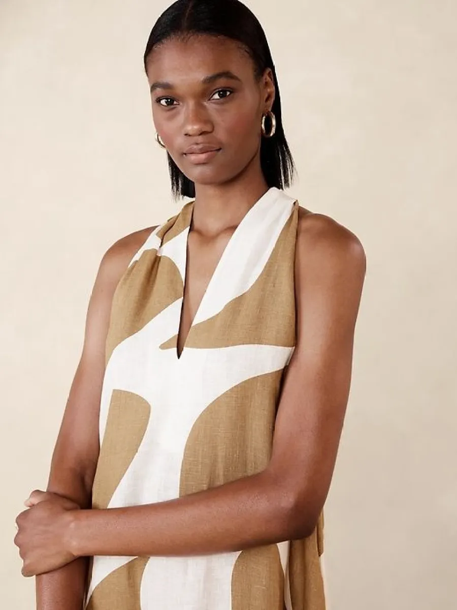 Pauline Linen Midi Dress | Parallel