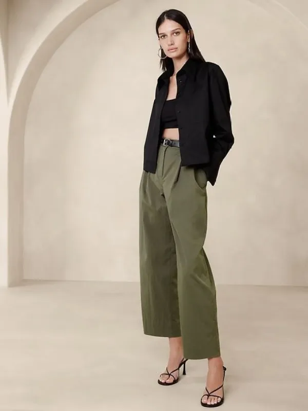 Avila Barrel-Leg Pant sold by Banana Republic