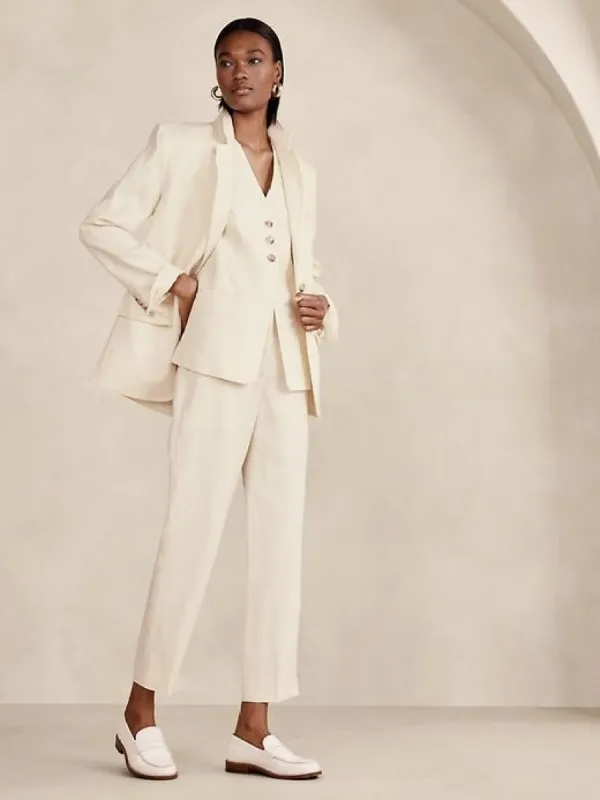 Lina Slim Linen Pant sold by Banana Republic