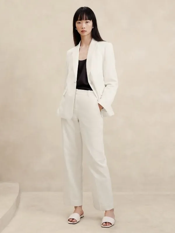 Seahaven Straight Italian Cotton-Linen Pant sold by Banana Republic