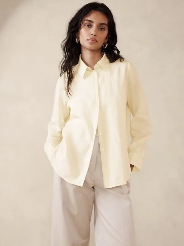 The Perfect Linen Shirt sold by Banana Republic