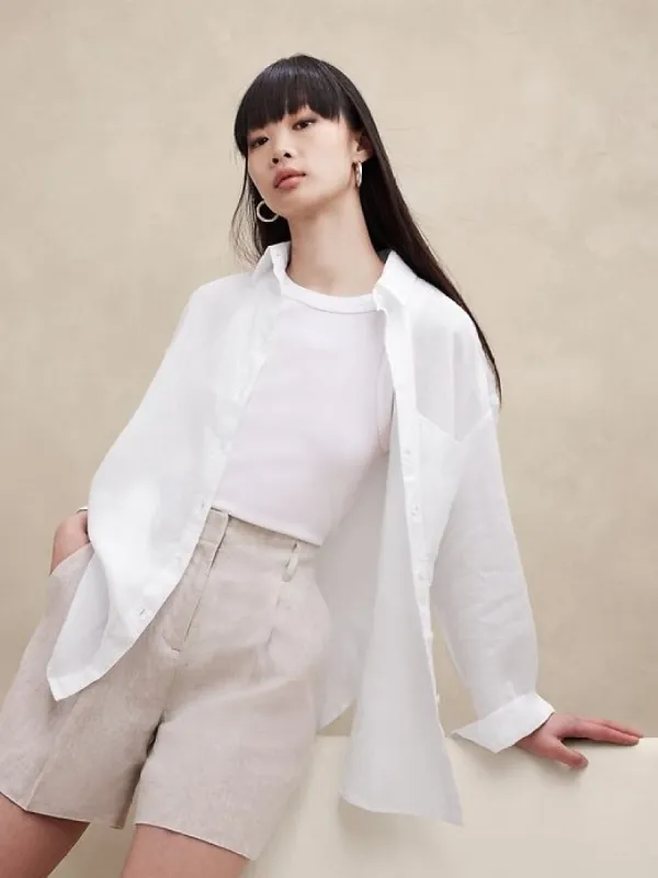 The Perfect Linen Shirt sold by Banana Republic