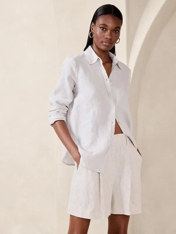 The Perfect Linen Shirt sold by Banana Republic
