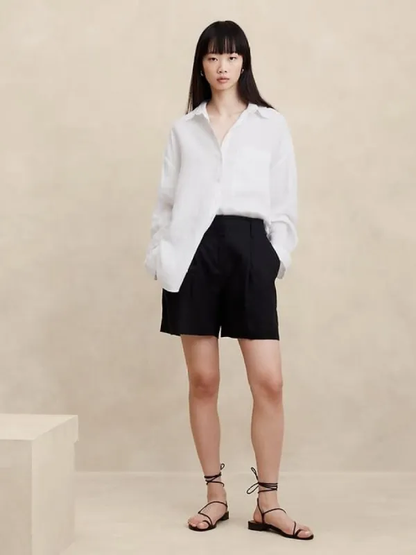 The Oversized Linen Shirt sold by Banana Republic